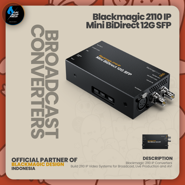 Blackmagic 2110 ip Mini BiDirect 12G SPF